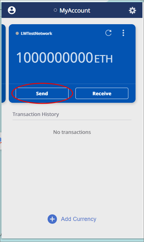 Lunascape Wallet send ETH steps